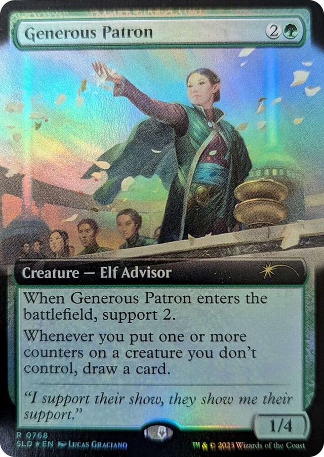 0768 Generous Patron (Extended Art) R Secret Lair Drop Series