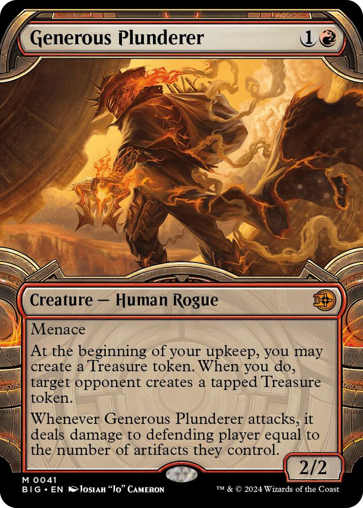 0041 Generous Plunderer (Showcase) M Outlaws of Thunder Junction: The Big Score