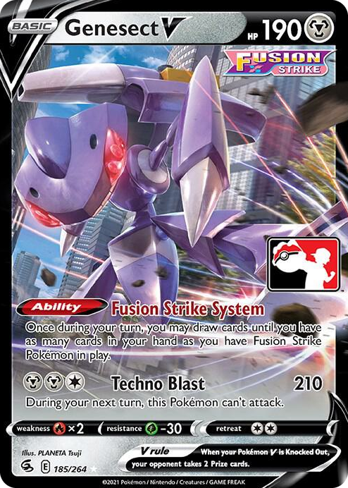 0185 Genesect V Ultra Rare Prize Pack Series Cards