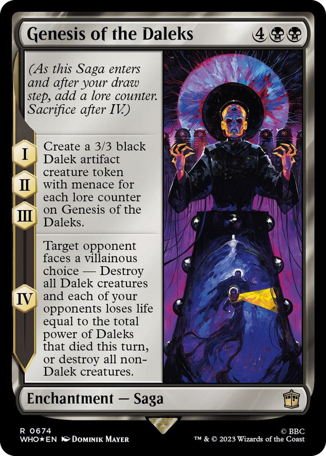 0674 Genesis of the Daleks (Surge Foil) R Universes Beyond: Doctor Who