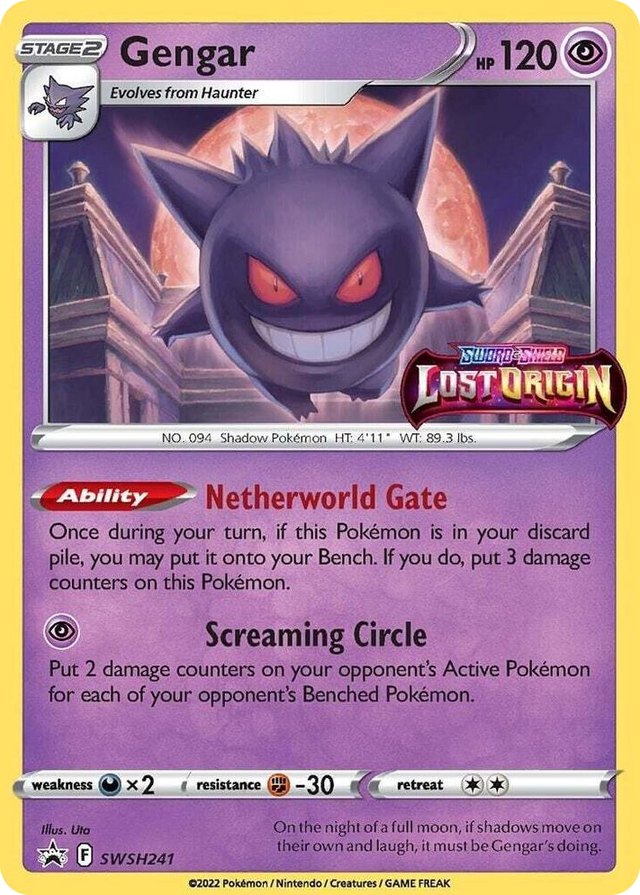 0241 Gengar - SWSH241 (Prerelease) Promo Sword & Shield Promo Cards