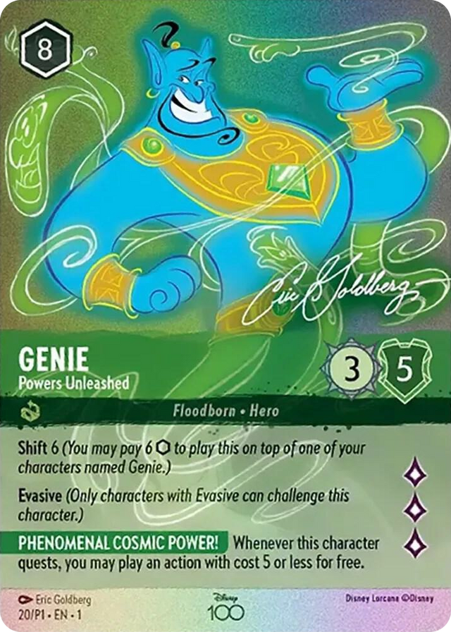 0020 Genie - Powers Unleashed (Alternate Art) Promo Disney100 Promos