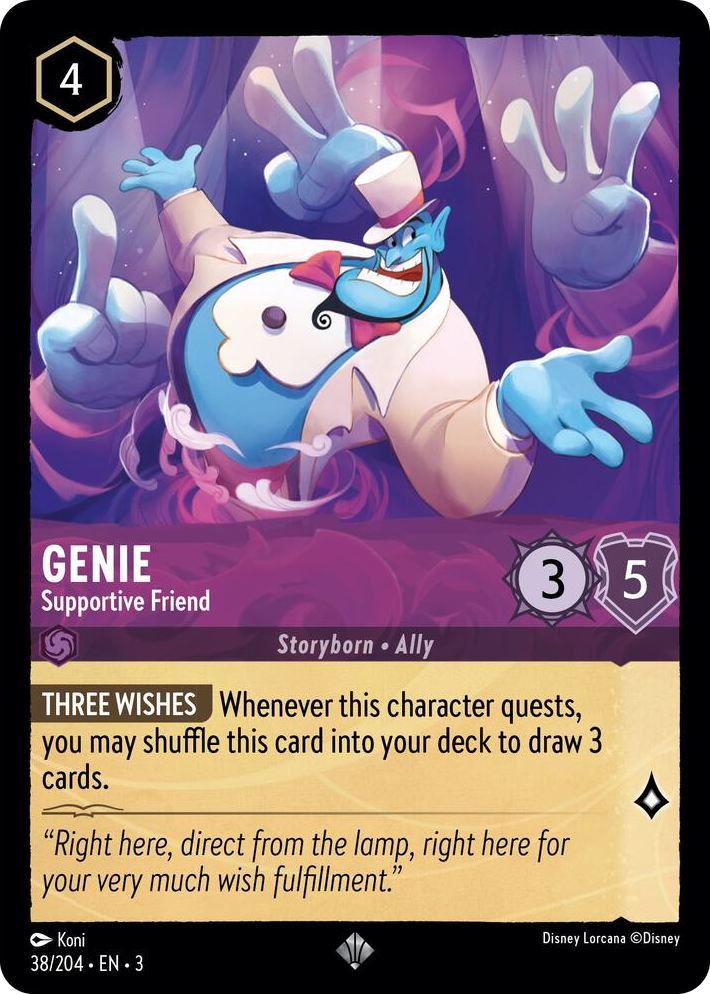 0038 Genie - Supportive Friend Super Rare Into the Inklands