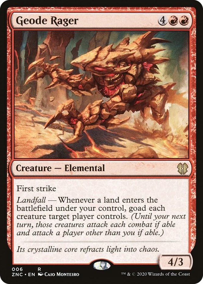 0006 Geode Rager R Commander: Zendikar Rising