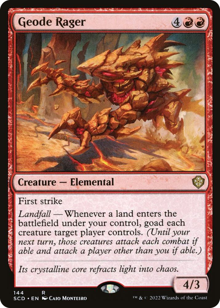 0144 Geode Rager R Starter Commander Decks
