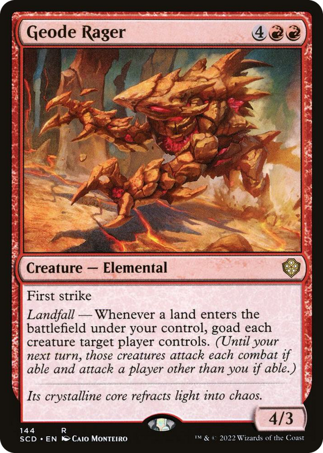 0144 Geode Rager R Starter Commander Decks