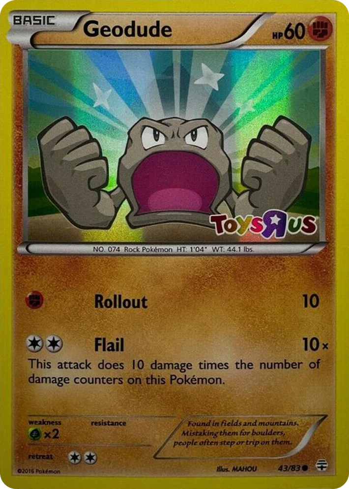 0043 Geodude - 43/83 (Toys R Us Promo) Promo Miscellaneous Cards & Products