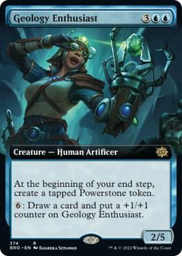 Geology Enthusiast (Extended Art) #374 R - The Brothers' War Pokemon card