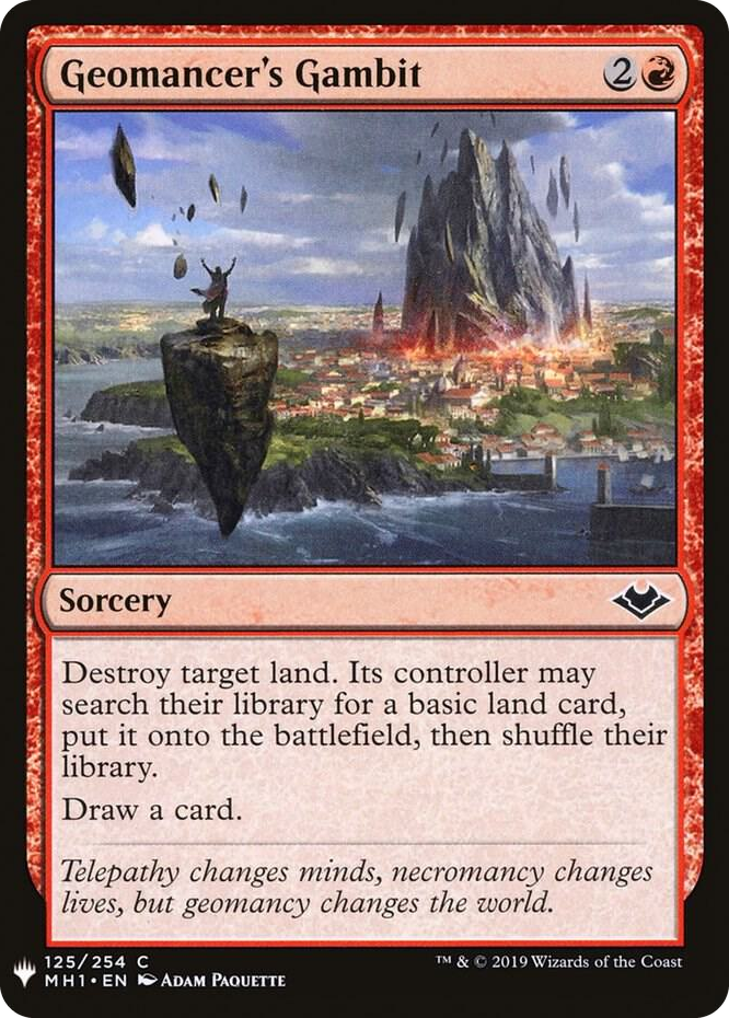 0125 Geomancer's Gambit C The List Reprints