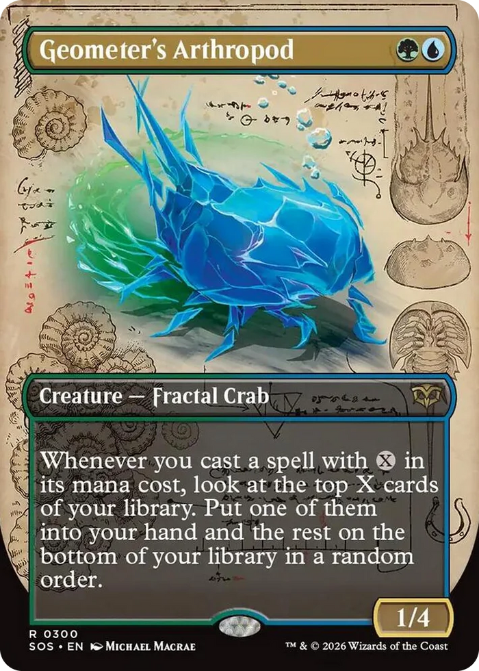 0300 Geometer's Arthropod (Borderless) R Secrets of Strixhaven