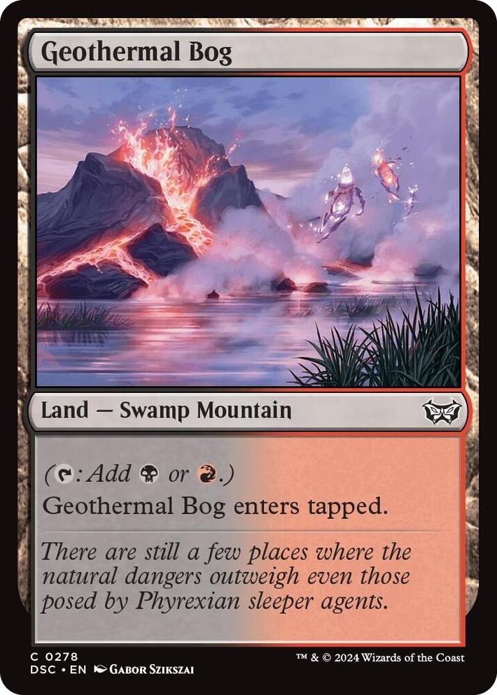 0278 Geothermal Bog C Commander: Duskmourn: House of Horror