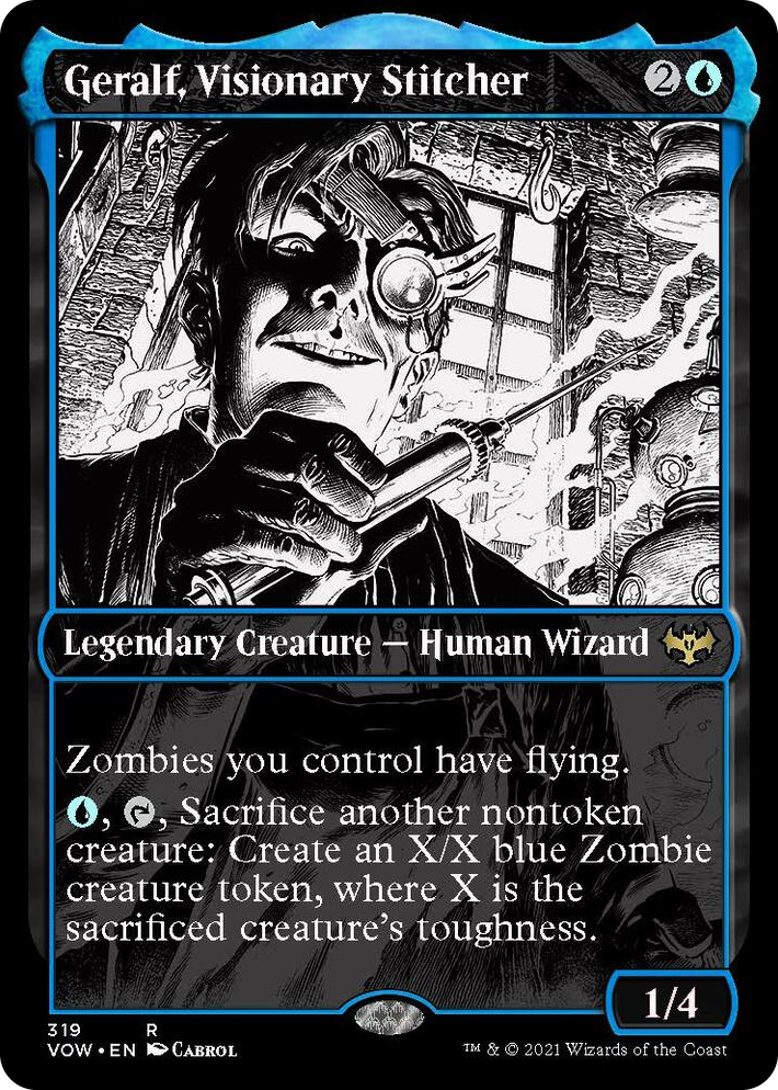 0319 Geralf, Visionary Stitcher (Showcase) R Innistrad: Crimson Vow