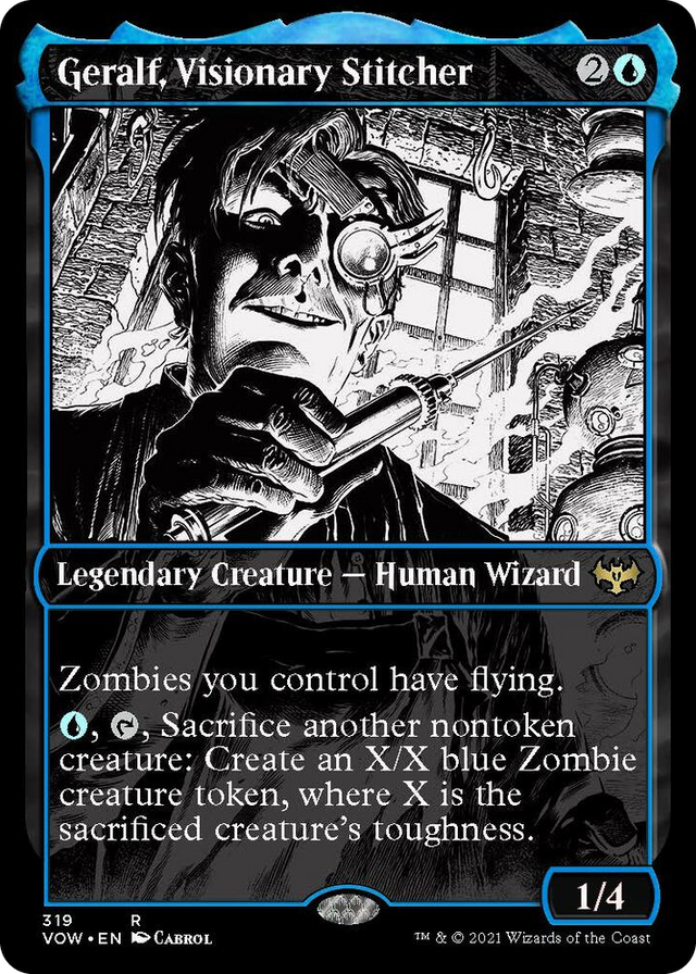 0319 Geralf, Visionary Stitcher (Showcase) R Innistrad: Crimson Vow