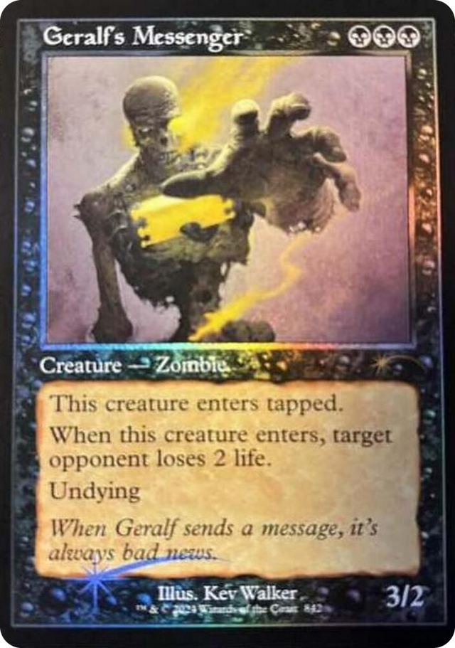 0842 Geralf's Messenger (842) (Retro Frame) R Secret Lair Drop Series