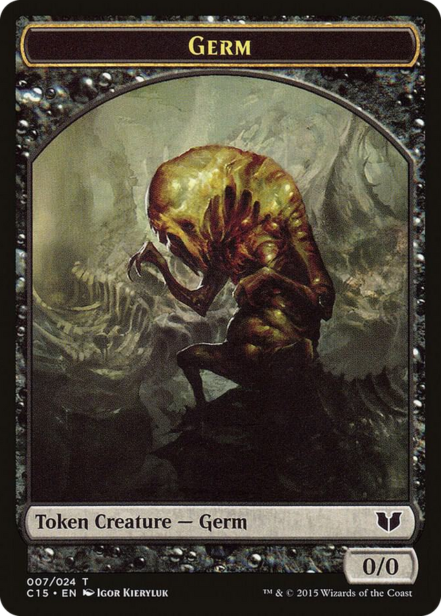 0007 Germ // Zombie Double-Sided Token T Commander 2015