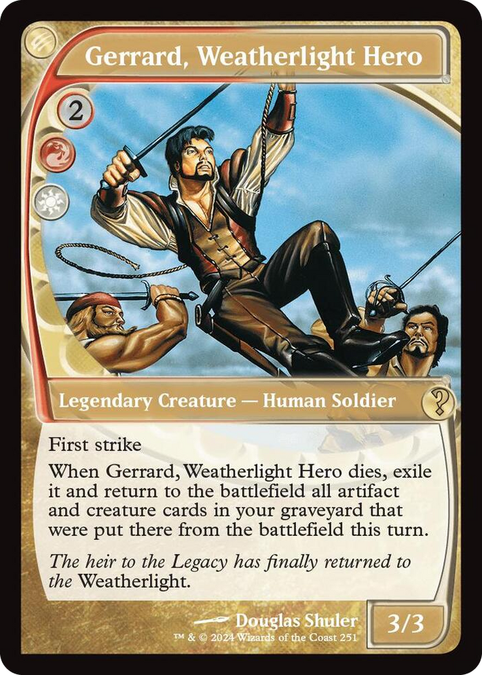 Gerrard, Weatherlight Hero (Future Sight) #251 R - Mystery Booster 2 Pokemon card