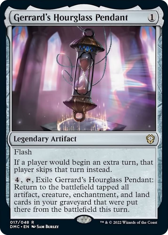 0017 Gerrard's Hourglass Pendant R Commander: Dominaria United