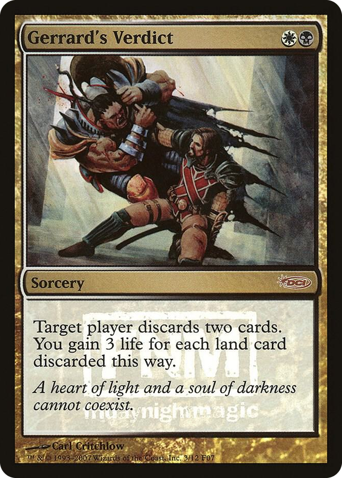 Gerrard's Verdict #3 P - FNM Promos Pokemon card