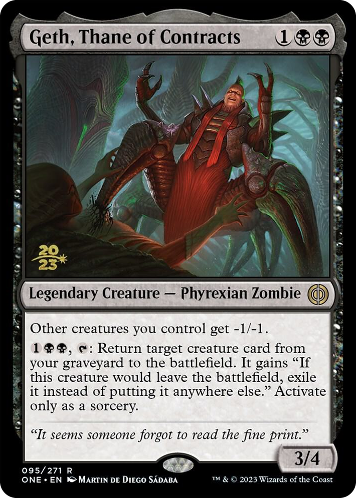 0095 Geth, Thane of Contracts R Prerelease Cards