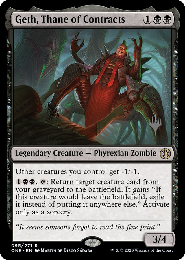 0095 Geth, Thane of Contracts R Promo Pack: Phyrexia: All Will Be One