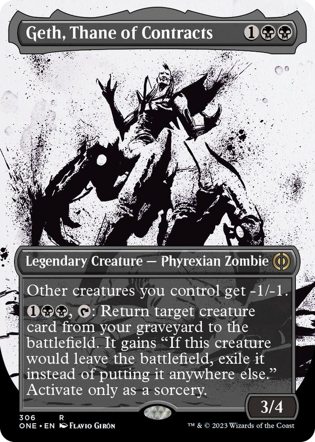 0306 Geth, Thane of Contracts (Showcase) R Phyrexia: All Will Be One