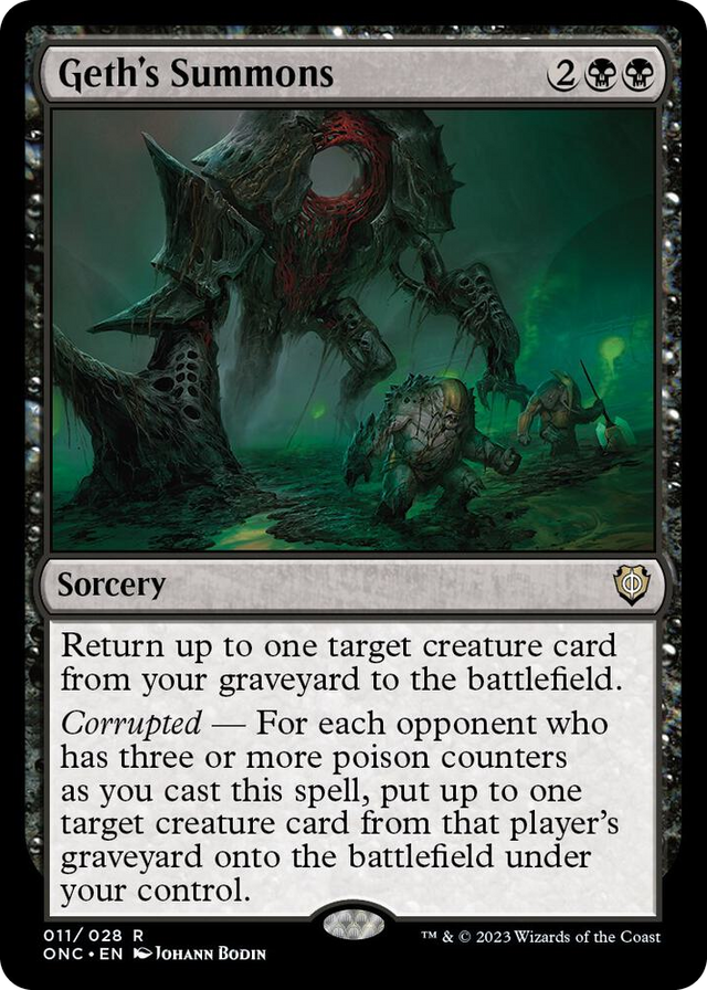 0011 Geth's Summons R Commander: Phyrexia: All Will Be One