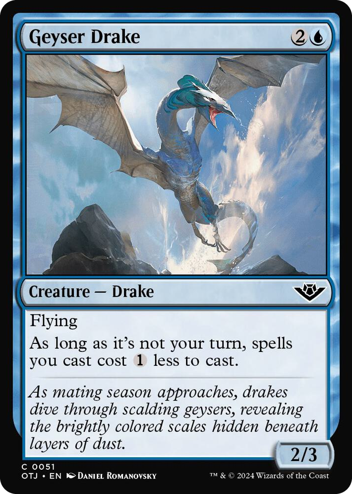 0051 Geyser Drake C Outlaws of Thunder Junction