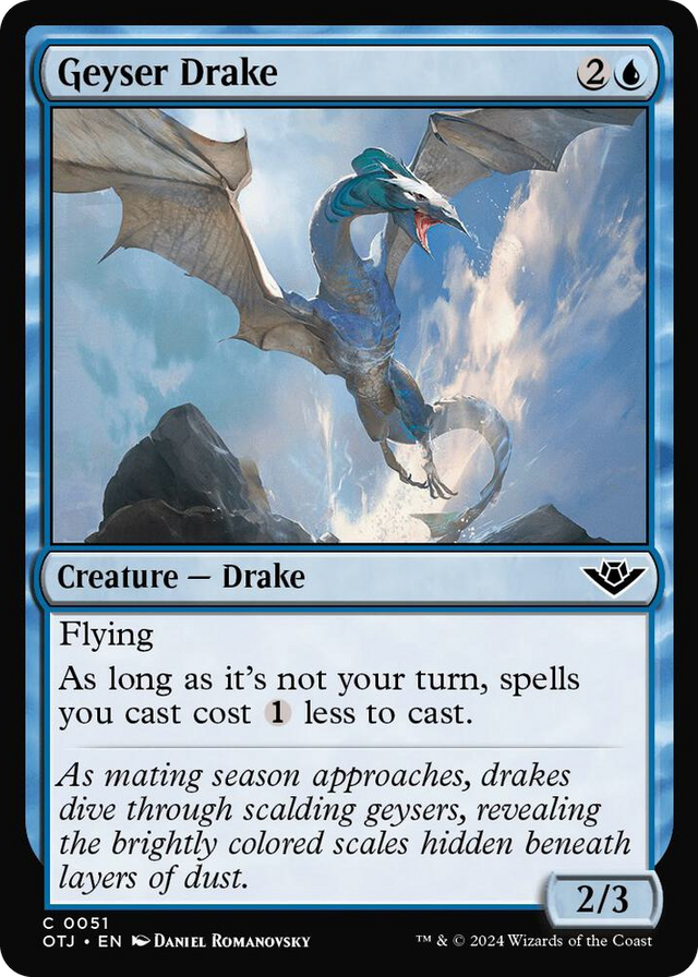 0051 Geyser Drake C Outlaws of Thunder Junction