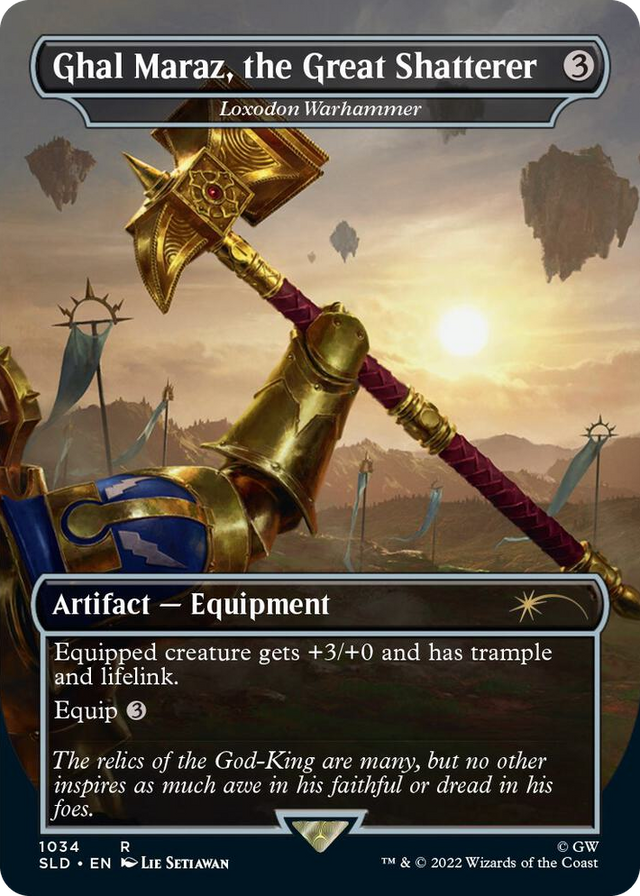 1034 Ghal Maraz, the Great Shatterer - Loxodon Warhammer (Borderless) R Secret Lair Drop Series