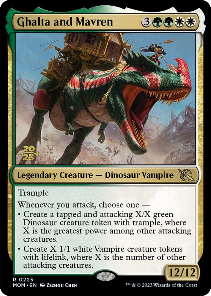 0225 Ghalta and Mavren R Prerelease Cards