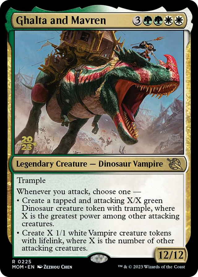 0225 Ghalta and Mavren R Prerelease Cards