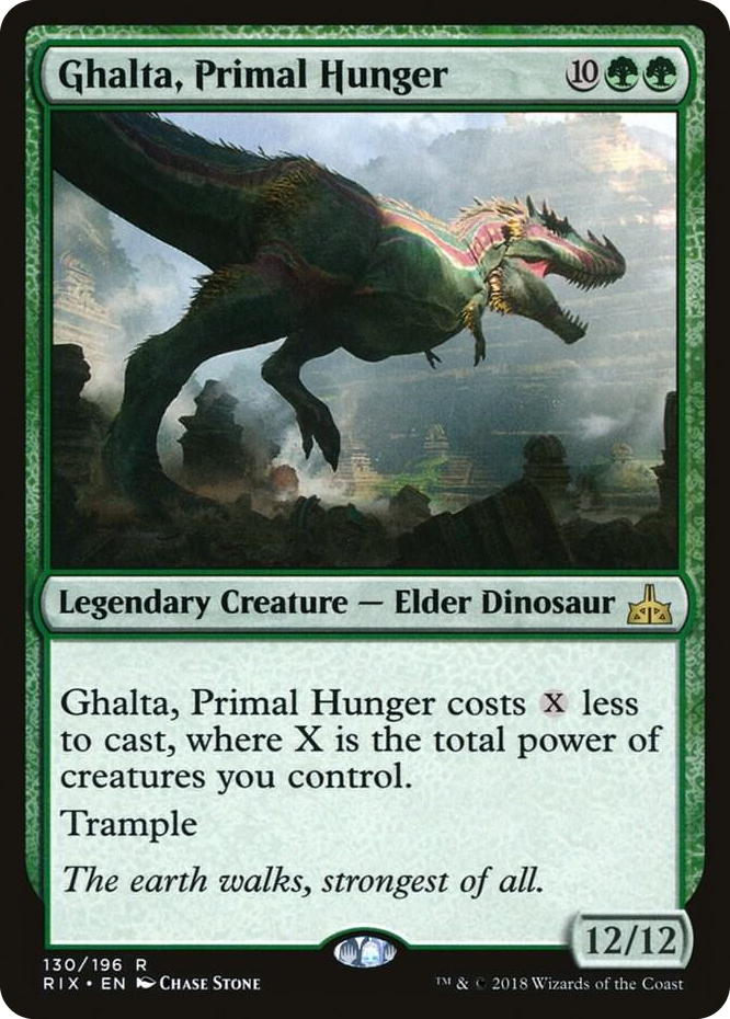 0130 Ghalta, Primal Hunger R Rivals of Ixalan