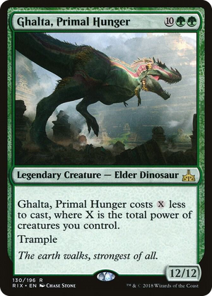 0130 Ghalta, Primal Hunger R Rivals of Ixalan