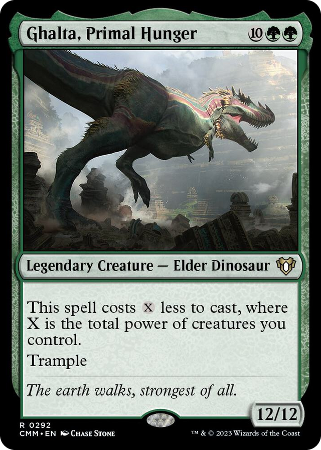 0292 Ghalta, Primal Hunger R Commander Masters