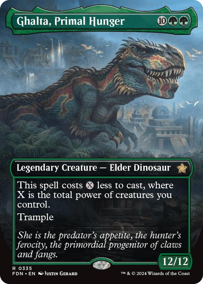 0335 Ghalta, Primal Hunger (Borderless) R Foundations