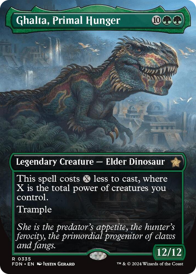 0335 Ghalta, Primal Hunger (Borderless) R Foundations