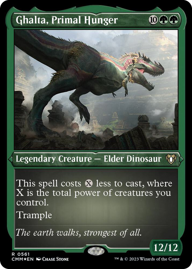 0561 Ghalta, Primal Hunger (Foil Etched) R Commander Masters