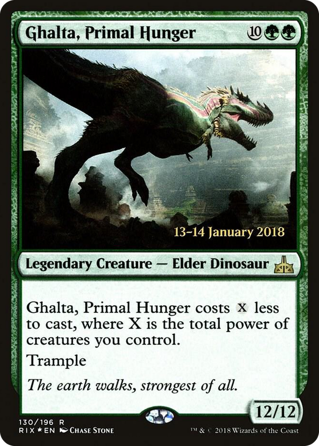 0130 Ghalta, Primal Hunger (RIX) R Prerelease Cards