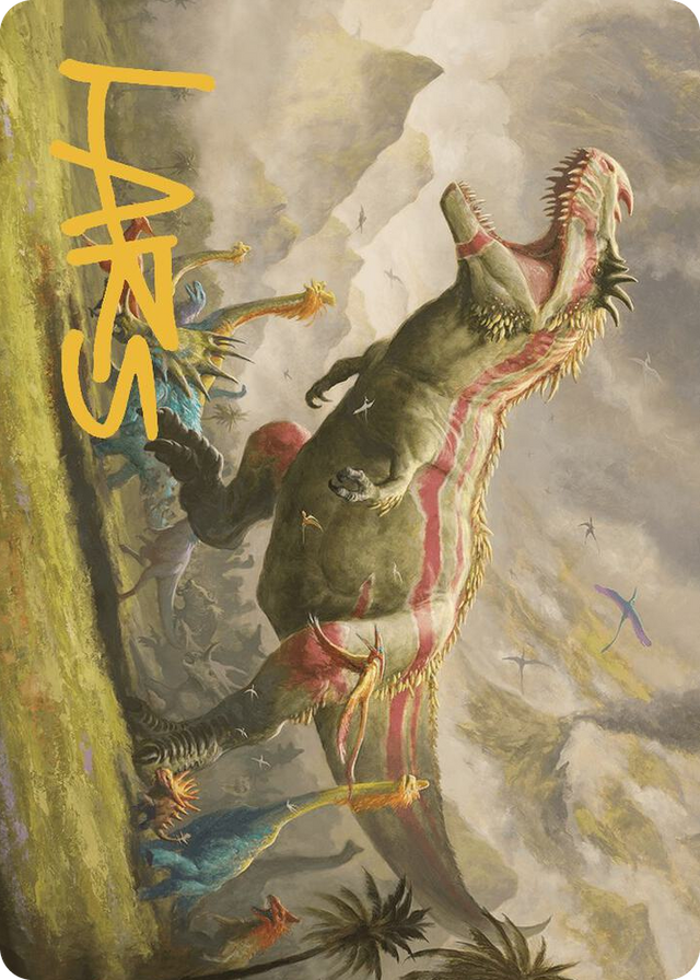 0024 Ghalta, Stampede Tyrant Art Card (Gold-Stamped Signature) S Art Series: The Lost Caverns of Ixalan