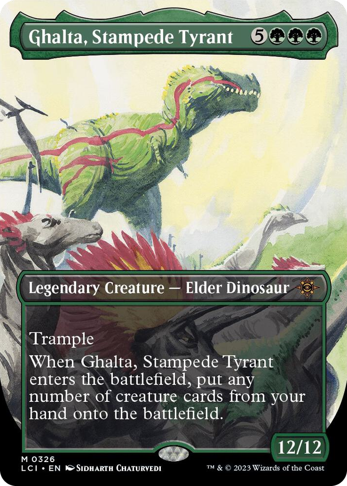 0326 Ghalta, Stampede Tyrant (Borderless) M The Lost Caverns of Ixalan
