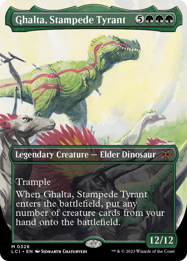 0326 Ghalta, Stampede Tyrant (Borderless) M The Lost Caverns of Ixalan