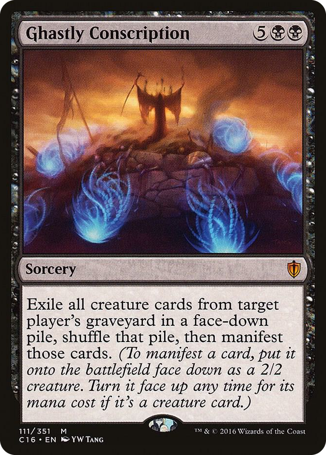 Ghastly Conscription #111 M - Commander 2016 Pokemon card