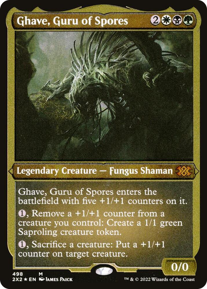 0498 Ghave, Guru of Spores (Foil Etched) M Double Masters 2022