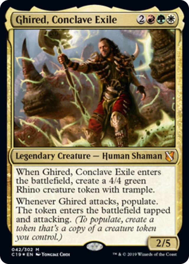 0042 Ghired, Conclave Exile (Commander 2019) M Oversize Cards