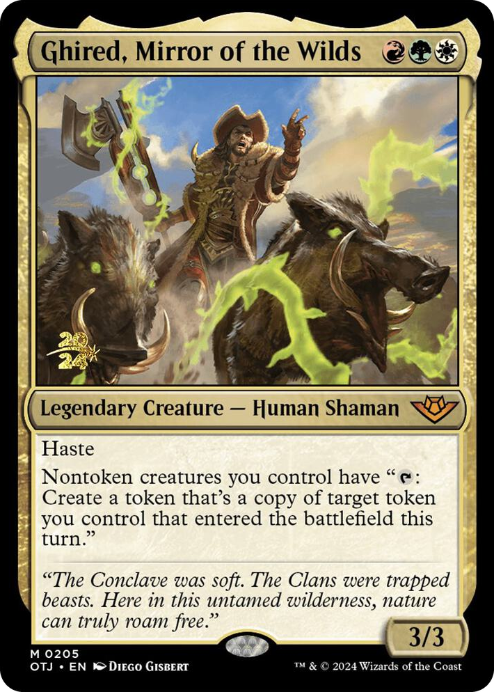 0205 Ghired, Mirror of the Wilds M Prerelease Cards