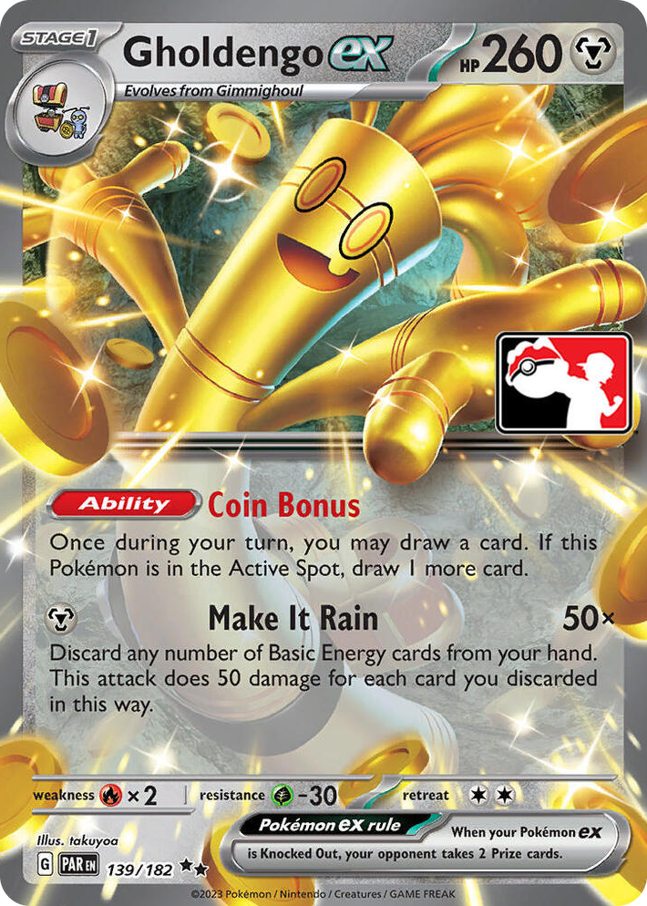 0139 Gholdengo ex Double Rare Prize Pack Series Cards