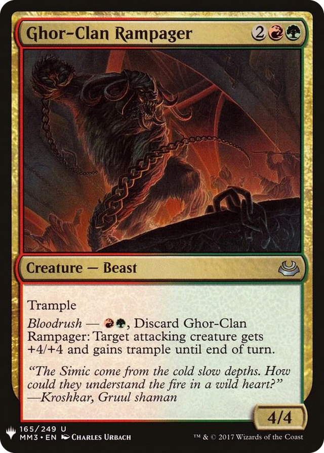 0165 Ghor-Clan Rampager U The List Reprints