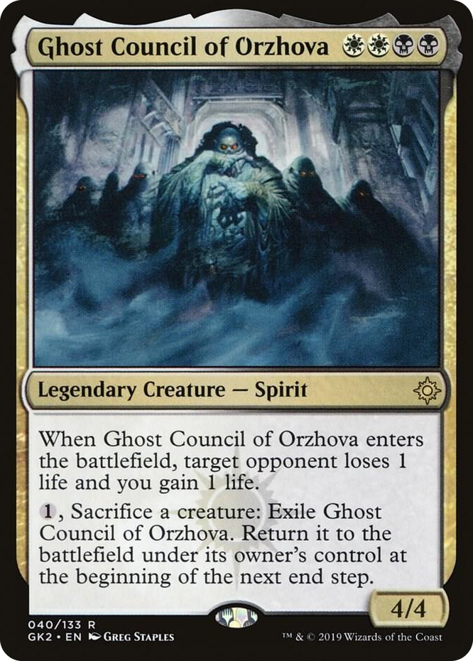 0040 Ghost Council of Orzhova R Ravnica Allegiance: Guild Kits