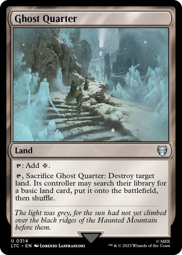 Ghost Quarter #314 U - Commander: The Lord of the Rings: Tales of Middle-earth Pokemon card