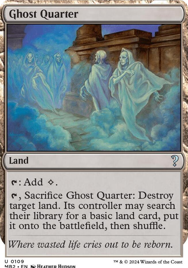 0109 Ghost Quarter (White Border) U Mystery Booster 2